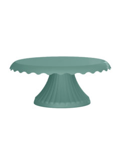 Boleira Cake Renda 22cm - Verde Eucalipto